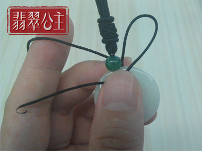 吊坠绳结打法平安扣,平安扣吊坠编绳图片