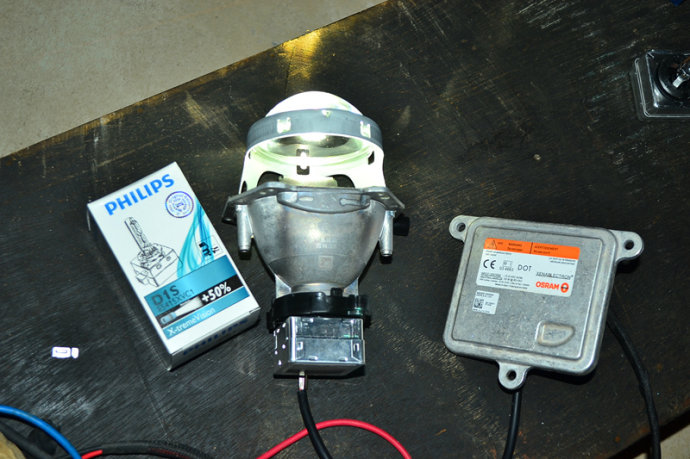 北极星车灯改造,北极星改灯图片