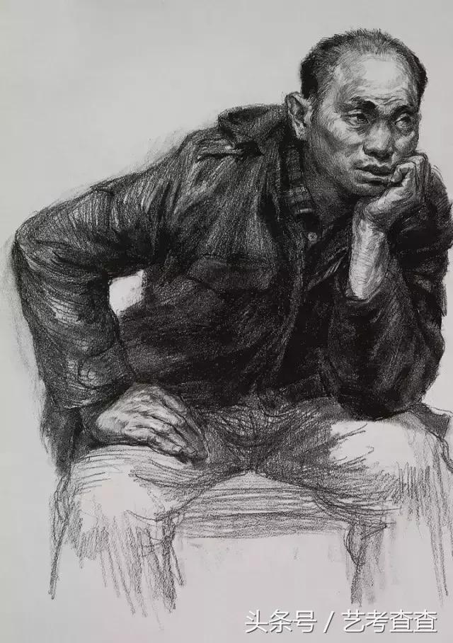 艺术高考素描速写色彩标准,中央美术学院素描静物高分卷