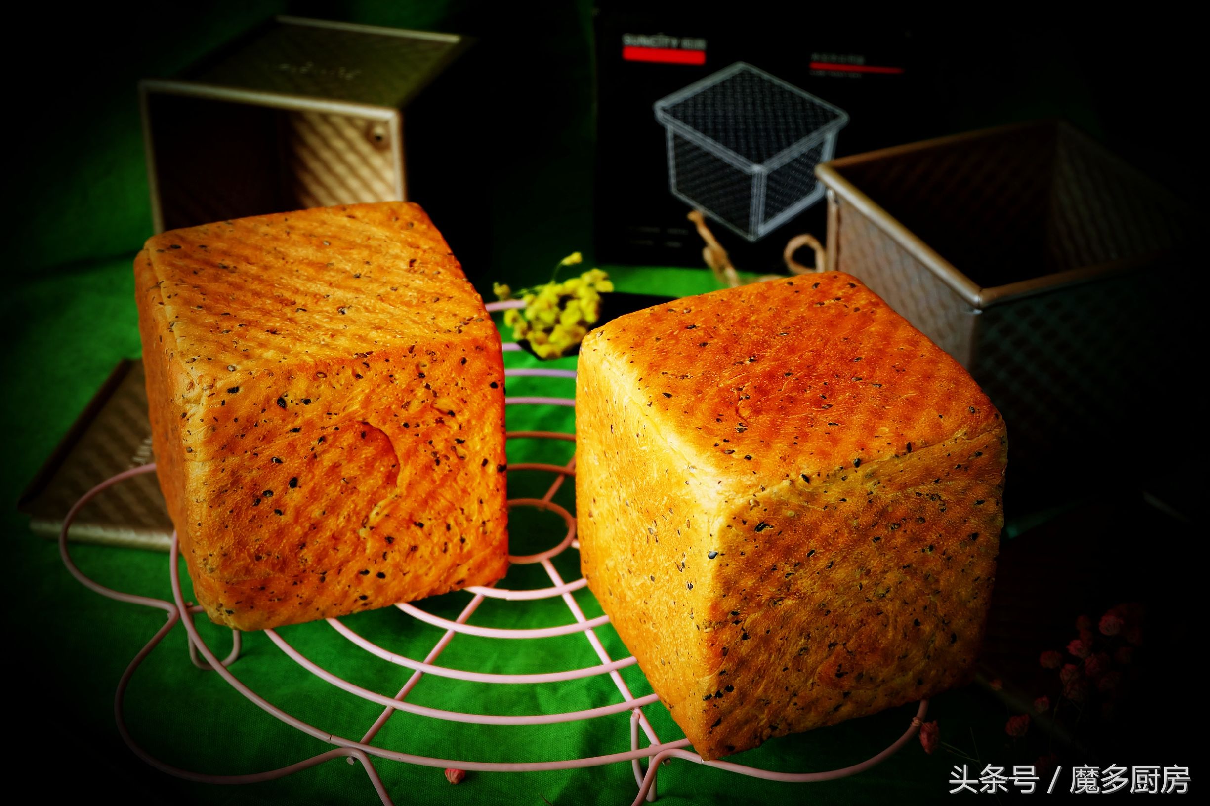 自家做不含黄油的吐司面包,想吃夹心小面包