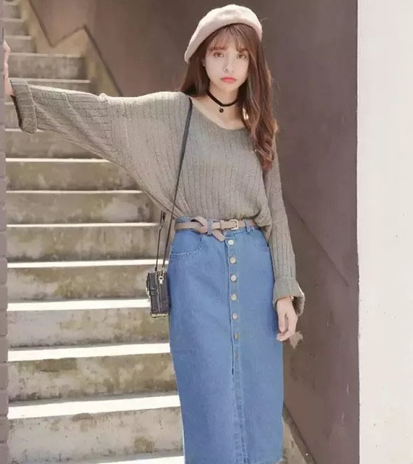 牛仔穿出法系高级感,牛仔系类穿出大牌感觉