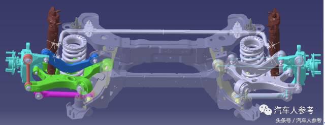 前麦弗逊悬架讲解,前后双叉臂悬挂四驱