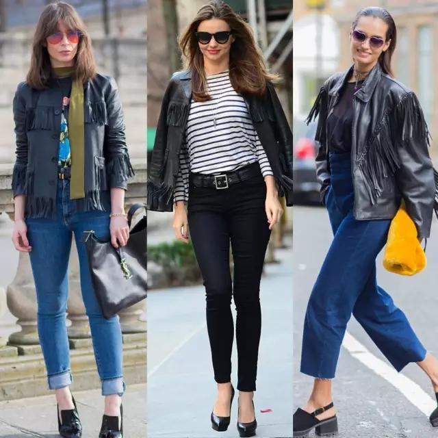 青年秋冬皮夹克穿搭,中长款皮夹克怎么穿才好看