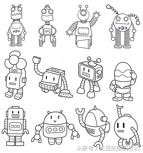 简笔画初学幼儿5-6岁人物,简笔画大全小孩在做作业的场景