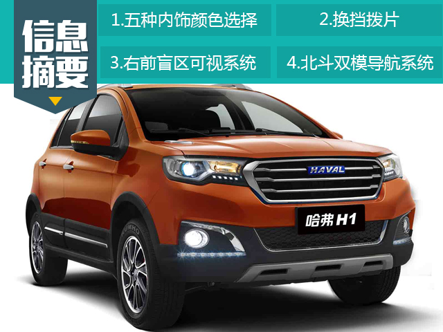 哈佛再出蓝标H1,售价6.49-7.89万元