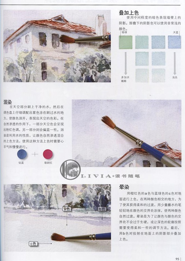 用水彩画达到极致的调色方法的书,水彩画12色颜料调色表大全