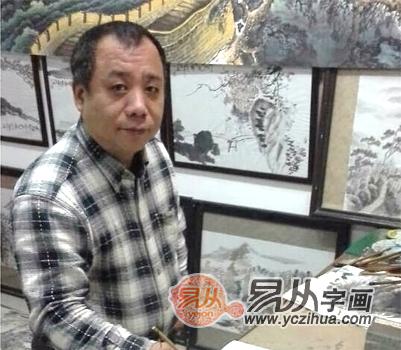 诸明山水画,诸明山水国画创作