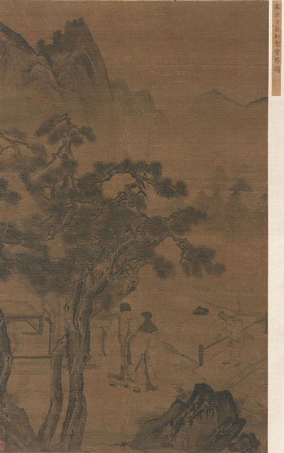 荆浩笔法论指的什么,荆浩山水笔法布置