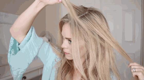 1分钟速成5步唯美森女编发,韩式斜刘海编发图解