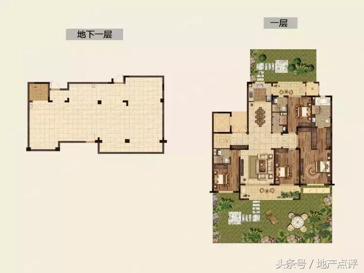开间10.6米进深8.5米,开间10.6米进深10.5米一层
