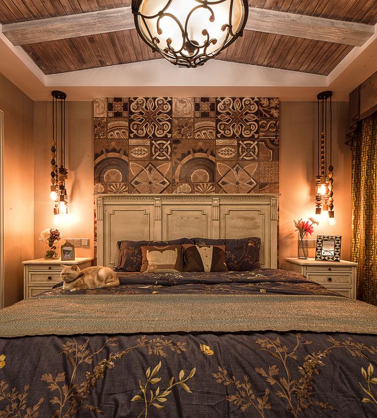 172平米新家美式混搭风格很温馨 (72平米美式全屋定制家具)