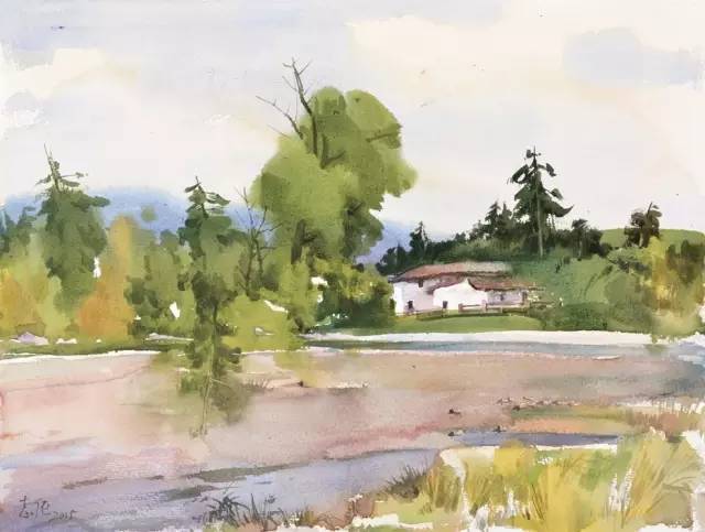 孙志纯国画欣赏,孙志纯水彩作品