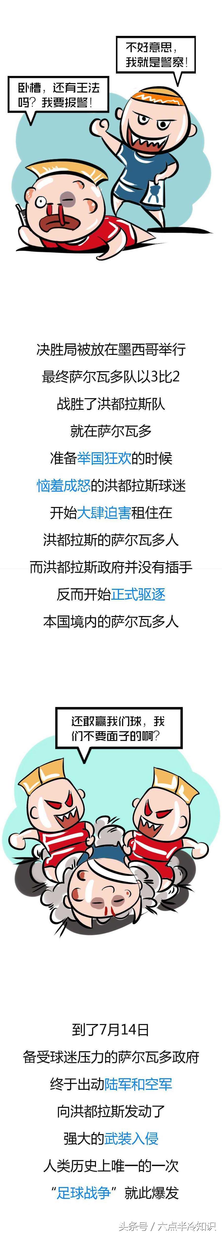 因为一场足球比赛引起战争,足球比赛上发生矛盾引发战争