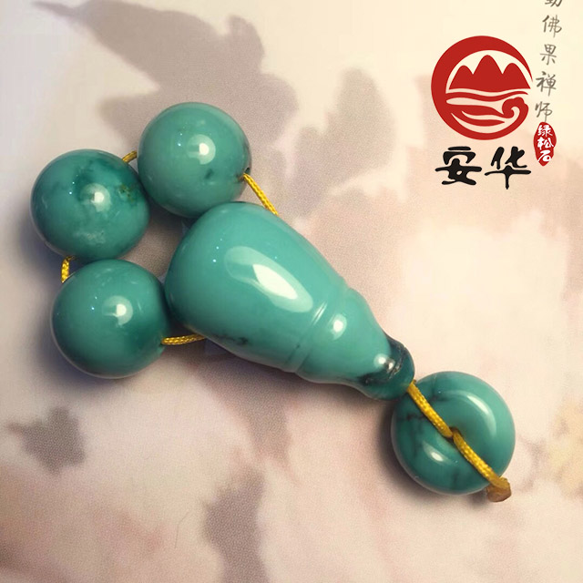 绿松石3mm小米珠搭配图,安华绿松石旗舰店