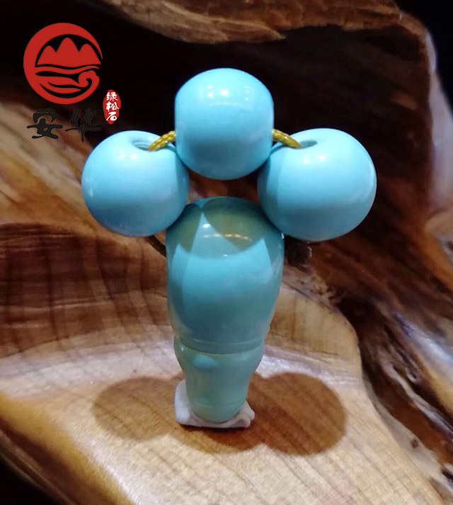 绿松石3mm小米珠搭配图,安华绿松石旗舰店