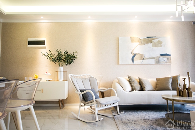 北欧2室风格装修效果图大全,115平米南北通透北欧风格装修图