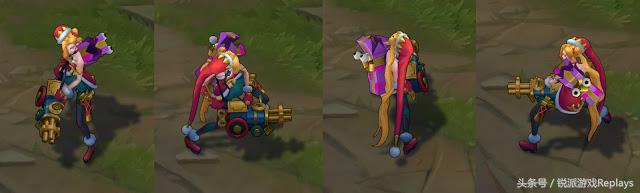 英雄联盟金克丝情人节皮肤视频,冰雪圣诞金克丝