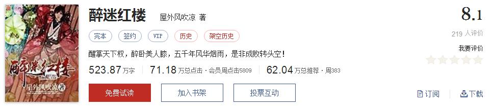起点8.2分高评分精品网络小说,50本网络小说巅峰神作推荐
