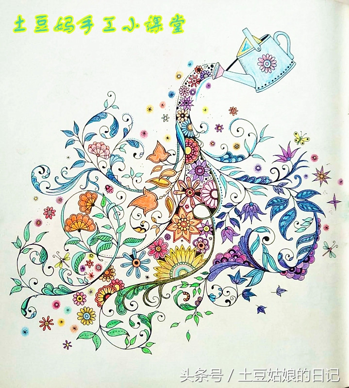 玩秘密花园涂色本,秘密花园涂色本可爱