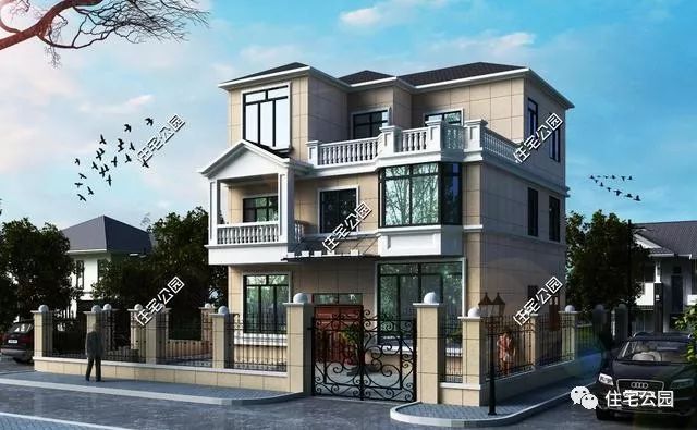 十佳最美农村别墅三层7x12米,农村别墅户型设计大全