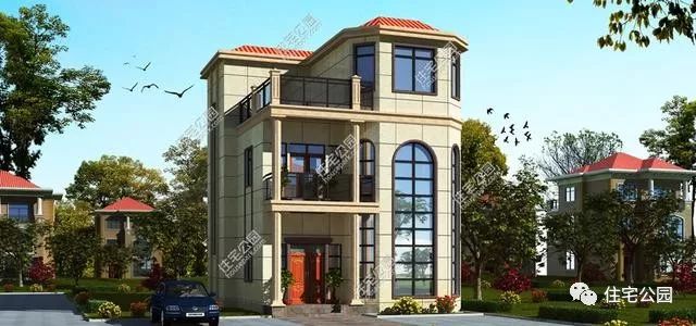 十佳最美农村别墅三层7x12米,农村别墅户型设计大全