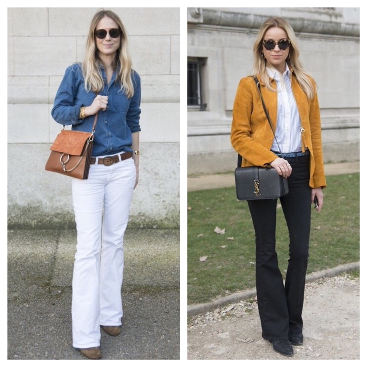 阔腿裤秋冬显瘦窄版穿搭,阔腿裤最不费力的搭配套路潮爆了