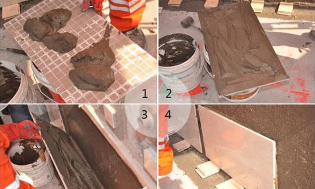 瓷砖胶对比水泥测试,瓷砖胶水泥砂浆对比实验