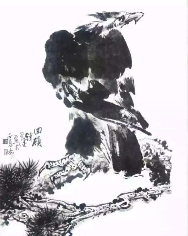 国画写实鹰怎么画,国画画鹰的技法