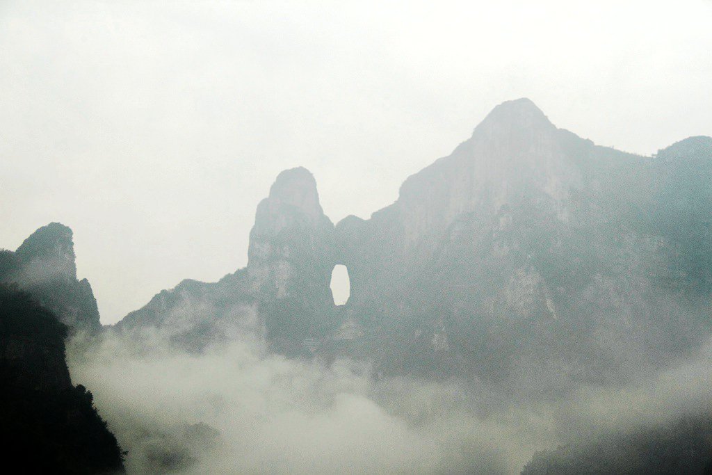 天门山景区观景,天门山生态景区