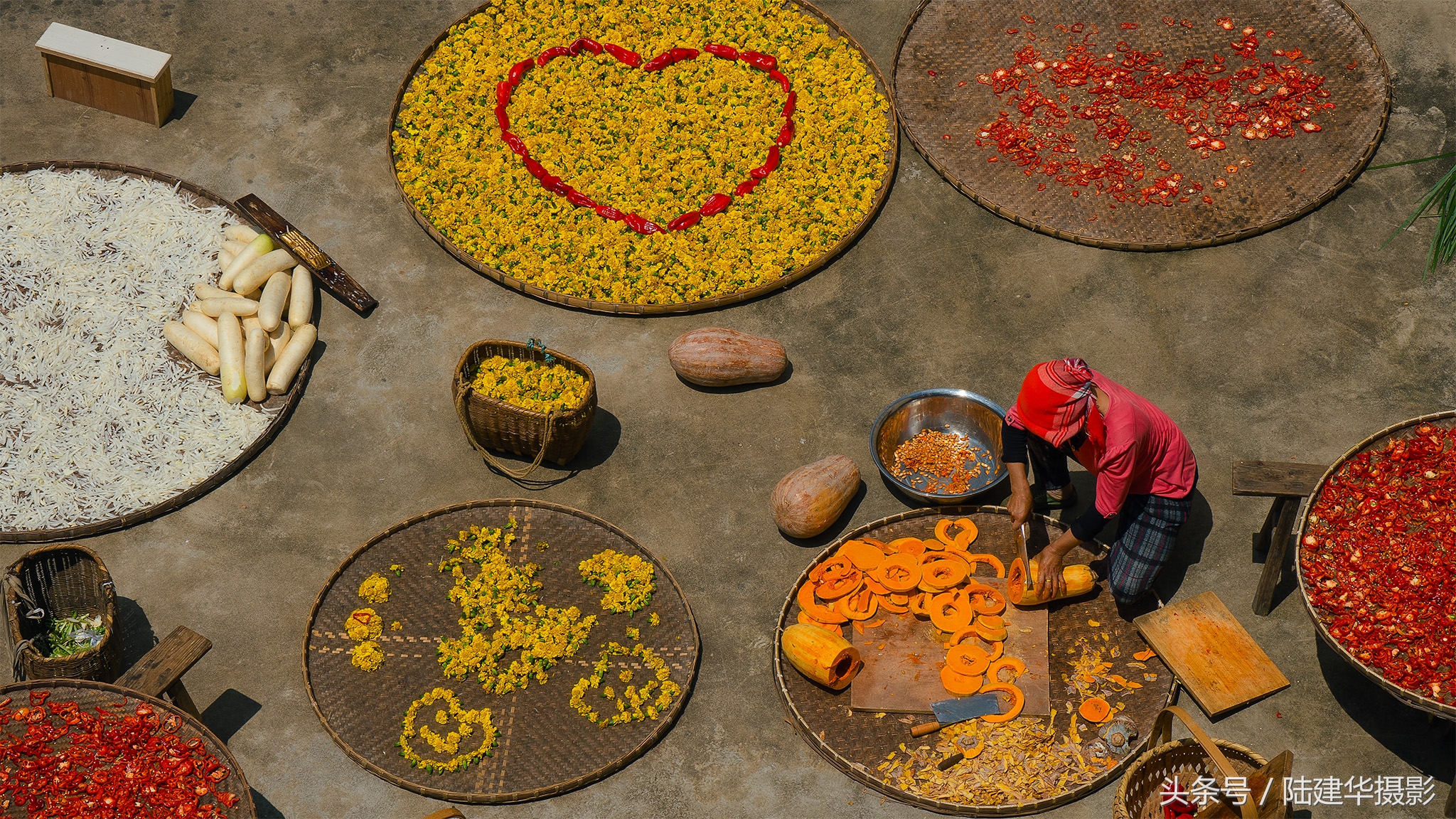 婺源篁岭最美村落,婺源有着中国最美山村称号
