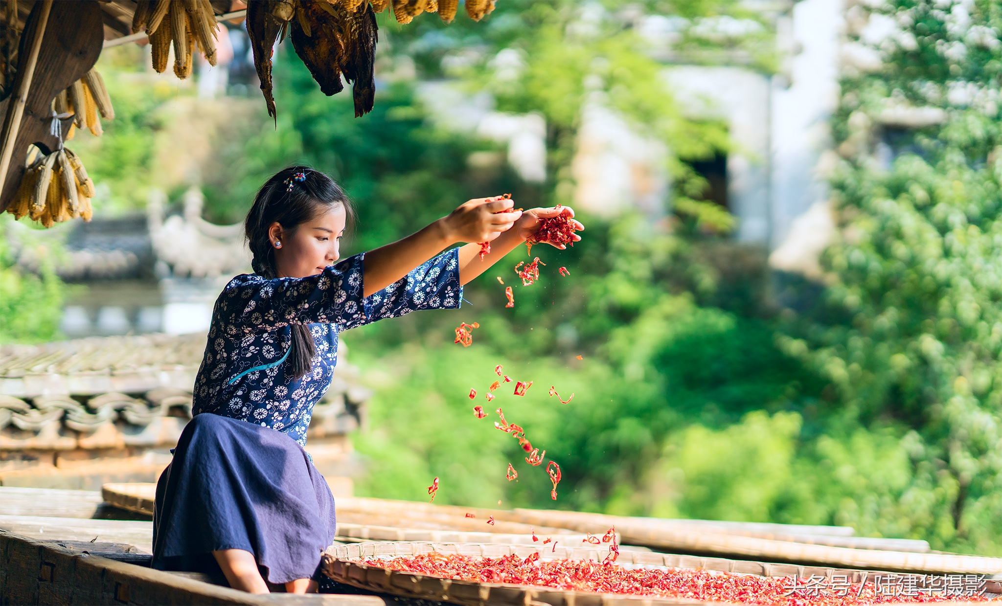婺源篁岭最美村落,婺源有着中国最美山村称号
