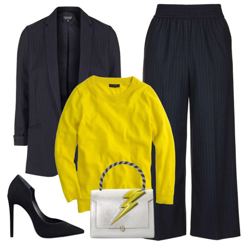 黑色西装穿搭一周不重样夏,一件西装搞定7天不重样look