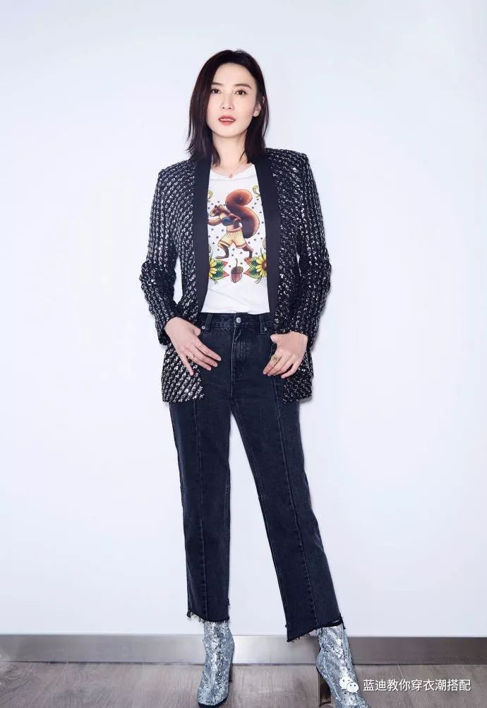 明星同款春款唐嫣日常穿搭,明星服装搭配女唐嫣