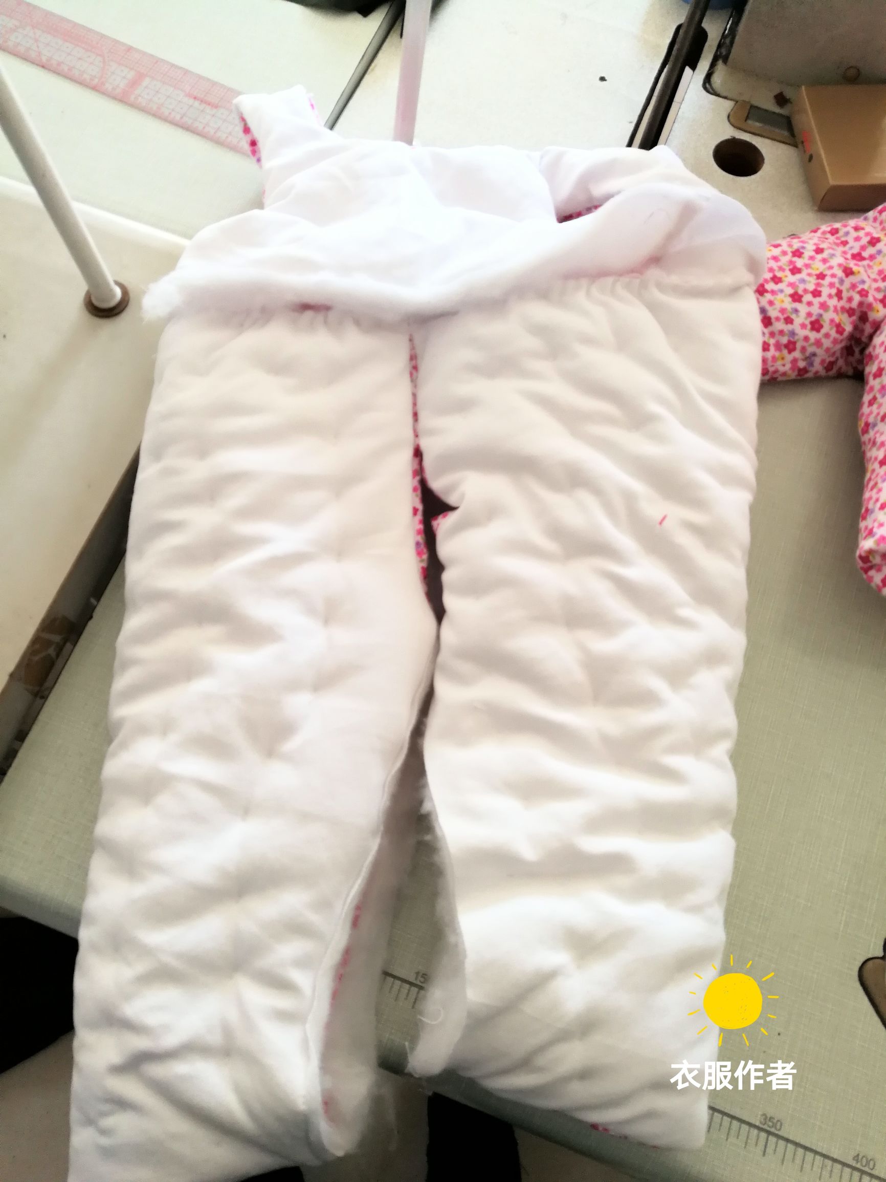宝宝超可爱棉衣棉裤,婴儿连体棉裤皮半成品
