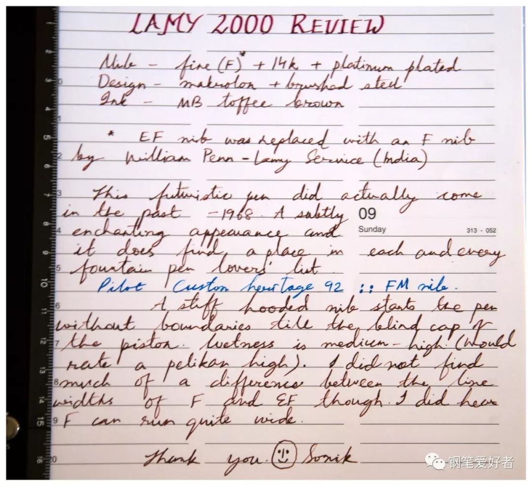 lamy2000钢笔测评,lamy2000凌美钢笔什么笔尖好
