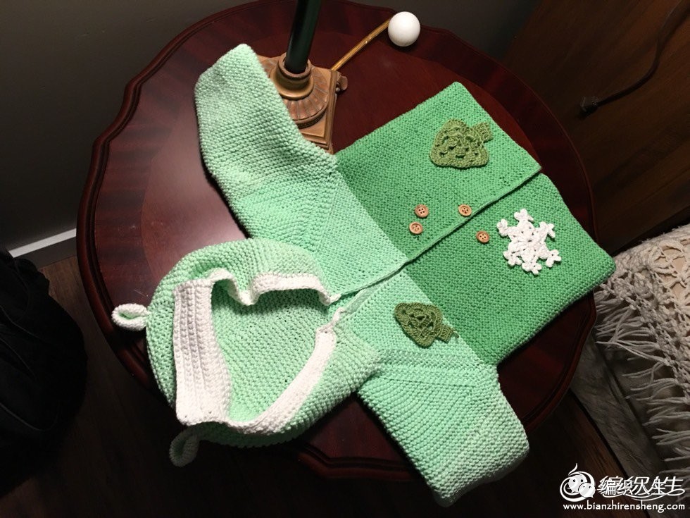 从上到下织宝宝带帽开衫棒针,从领口往下织宝宝开衫简单款