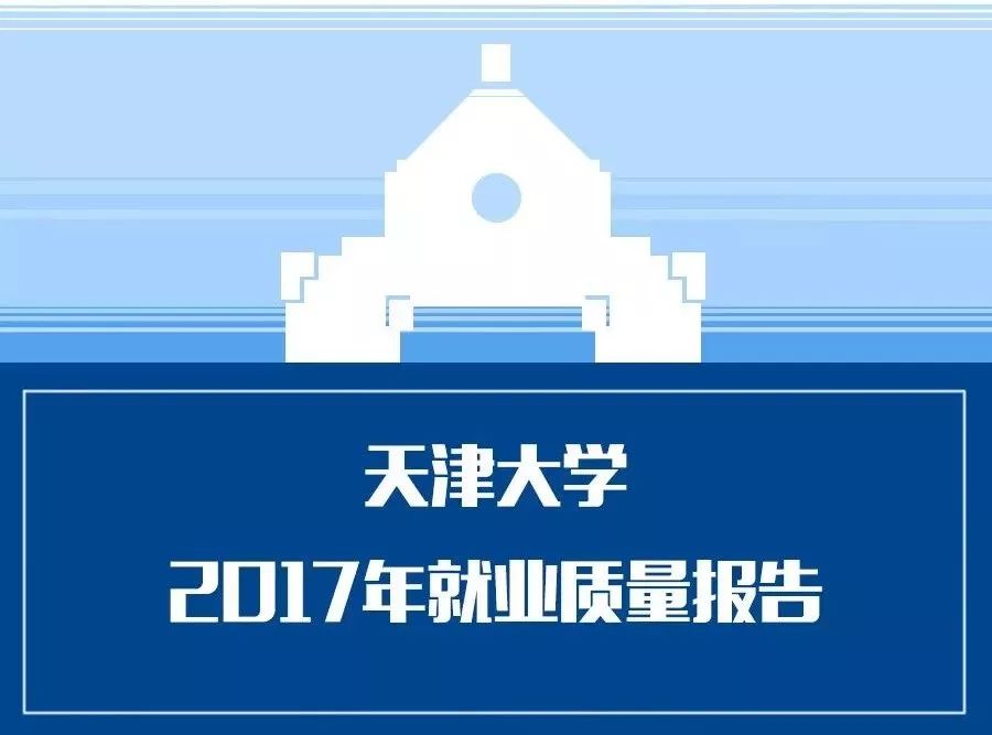 权威发布｜天津大学2017年度就业质量报告