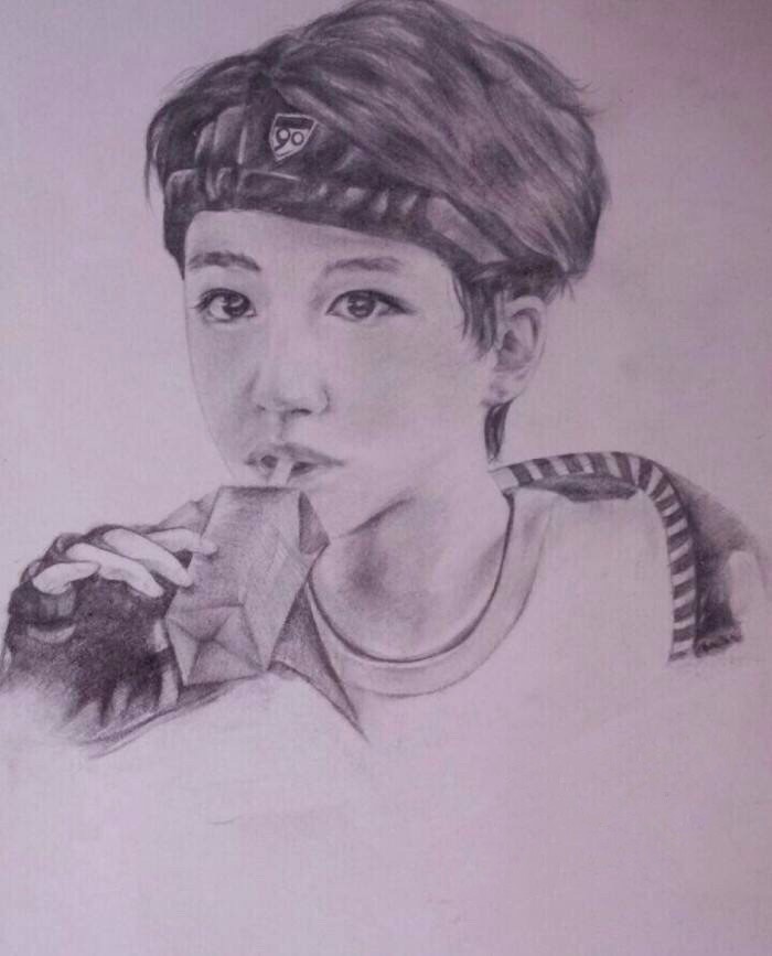 素描,彩铅!王俊凯的画像真的太美!