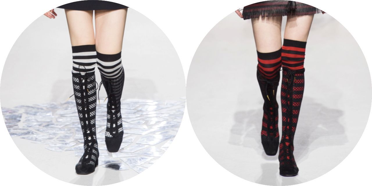 小熊袜怎么搭配好看,袜子小腿袜如何搭配好看