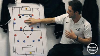 足球打全场中锋的跑位技巧,11人制比赛后腰怎么跑位接球