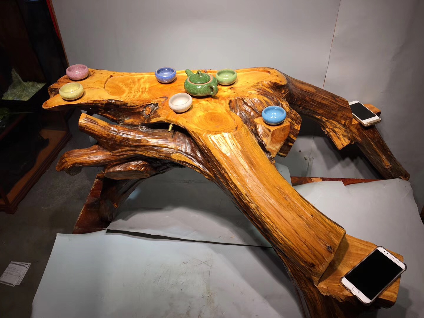 阳台崖柏茶台,崖柏茶台最新款