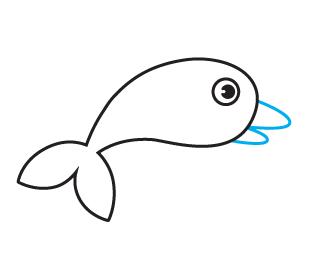 儿童简笔画鲸鱼简单又漂亮,鲸鱼简笔画儿童简单又好看