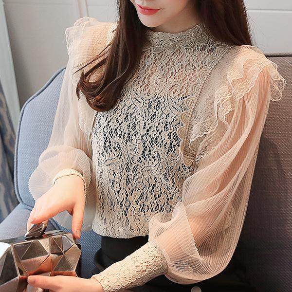 今年流行的蕾丝衫,2018蕾丝春装秀