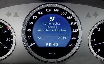 奔驰r350仪表显示辅助电池故障,奔驰仪表盘显示中英对照