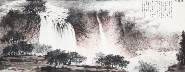 大幅作品画展,四尺整张竖幅参展作品