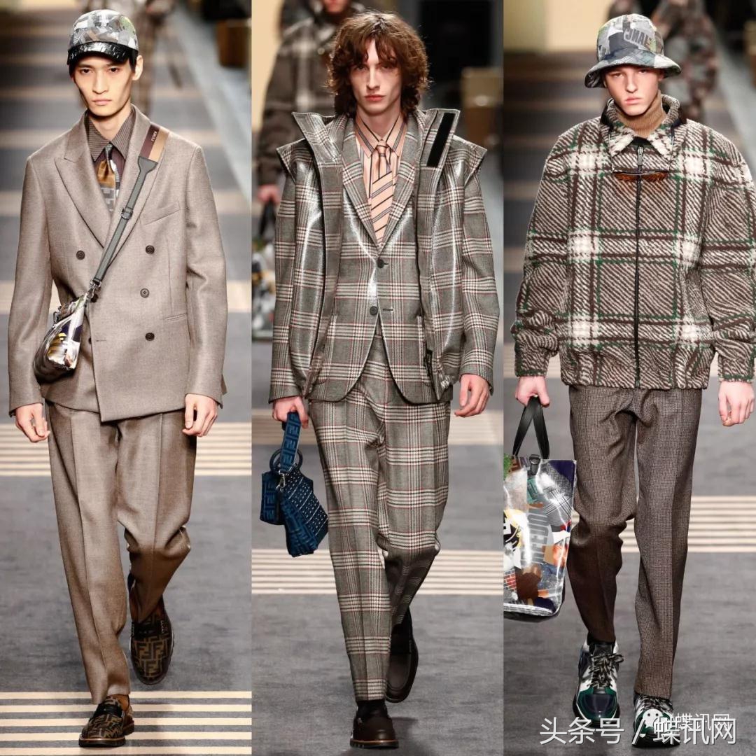 2020秋冬男装周fendi的时髦黄与黑,fendi2018秋冬男装