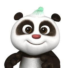 熊猫和小孩的画,小朋友和小熊猫互动怎么画