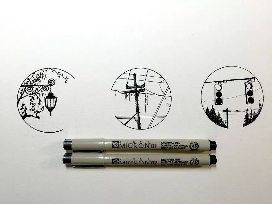 一支樱花针管笔就可以画出一幅惊世作品，厉害了我的哥