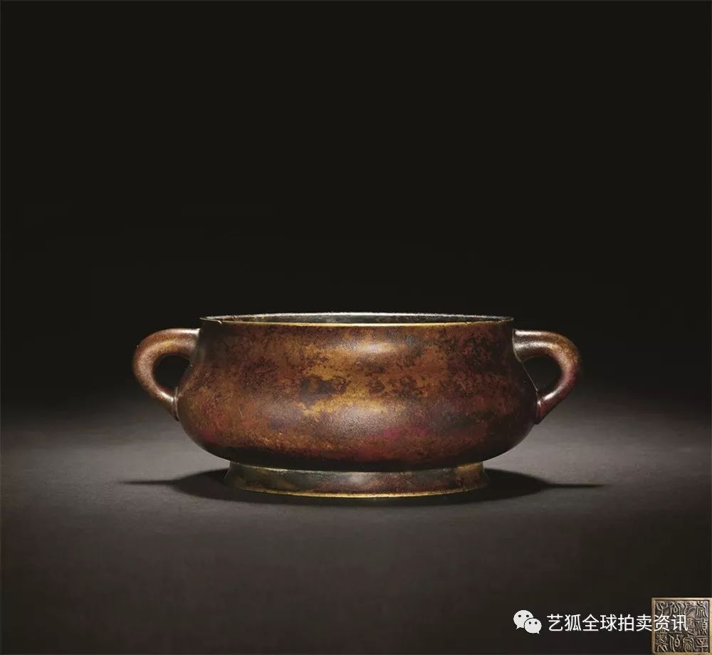 石叟镶银丝铜炉拍卖纪录,铜炉拍卖价格一览表