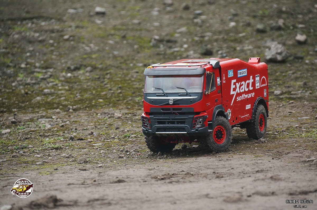 拉力卡车模型开箱测评 (静点拉力卡车模型路试)